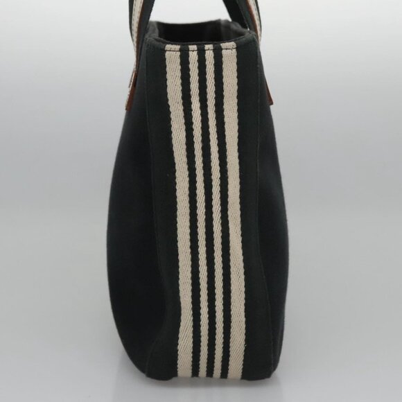 BURBERRY Tote Bag Canvas Black Auth ti2661 - Picture 5 of 15